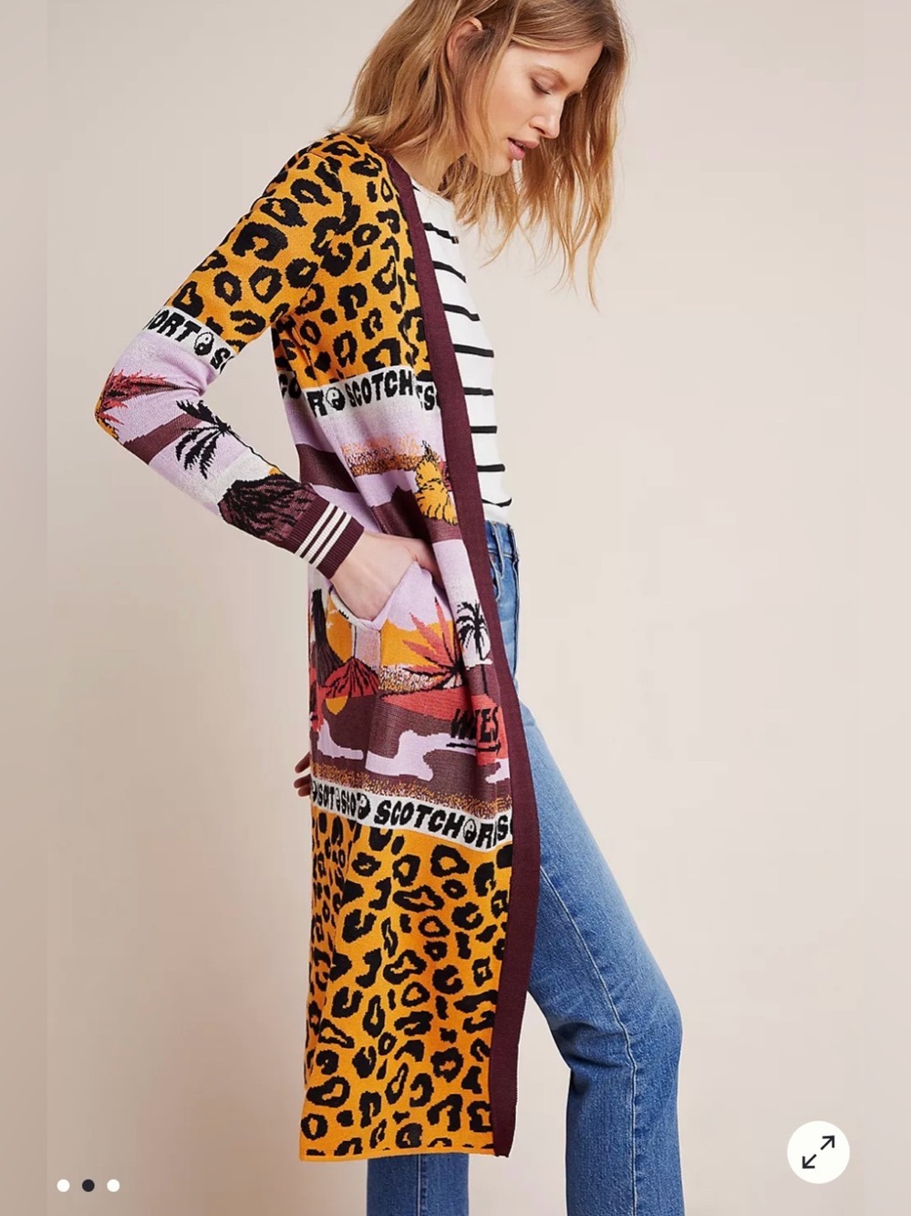 Scotch & Soda Avie Longline Cardigan EUC Size L/XL $258